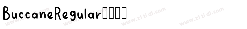 BuccaneRegular字体转换