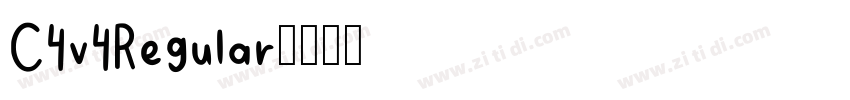 C4v4Regular字体转换