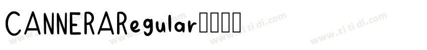 CANNERARegular字体转换
