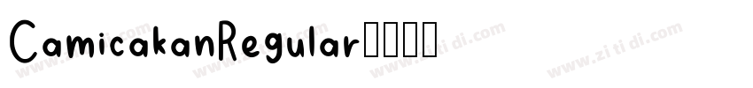 CamicakanRegular字体转换