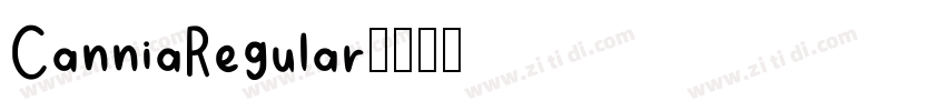 CanniaRegular字体转换