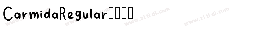 CarmidaRegular字体转换