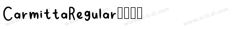 CarmittaRegular字体转换