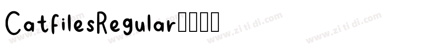 CatfilesRegular字体转换