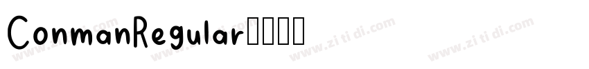 ConmanRegular字体转换