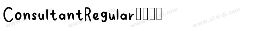 ConsultantRegular字体转换