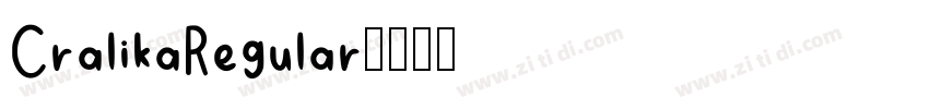 CralikaRegular字体转换