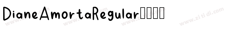 DianeAmortaRegular字体转换