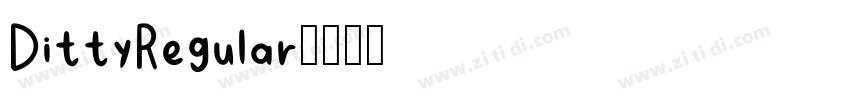 DittyRegular字体转换