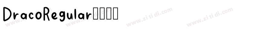 DracoRegular字体转换