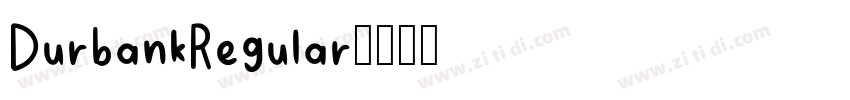 DurbankRegular字体转换