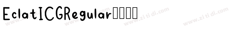 EclatICGRegular字体转换