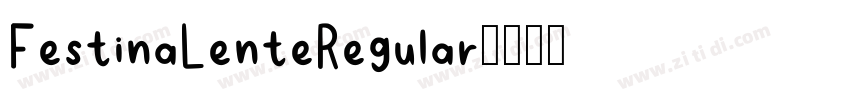 FestinaLenteRegular字体转换
