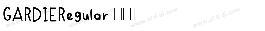 GARDIERegular字体转换