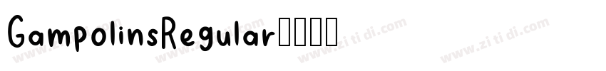 GampolinsRegular字体转换
