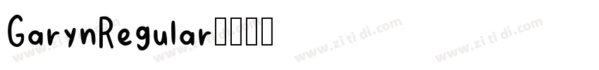 GarynRegular字体转换
