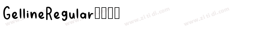 GellineRegular字体转换