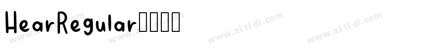 HearRegular字体转换