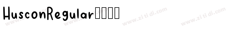 HusconRegular字体转换