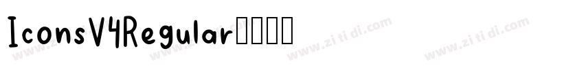 IconsV4Regular字体转换