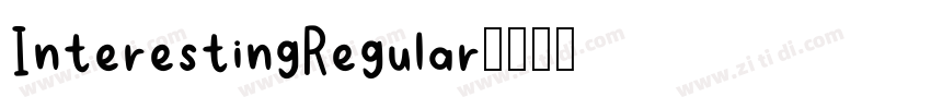 InterestingRegular字体转换