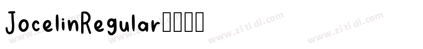 JocelinRegular字体转换