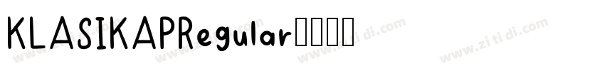 KLASIKAPRegular字体转换
