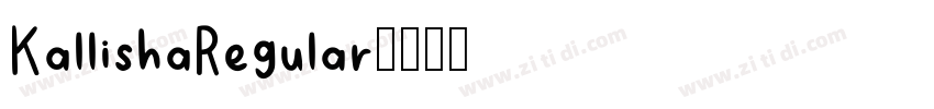 KallishaRegular字体转换