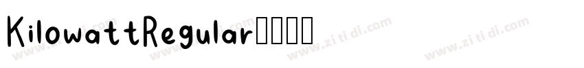 KilowattRegular字体转换
