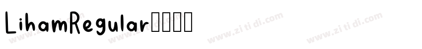 LihamRegular字体转换