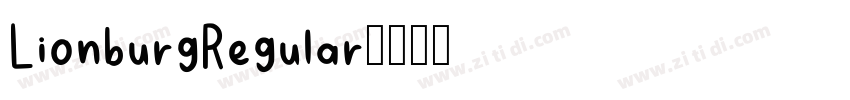 LionburgRegular字体转换