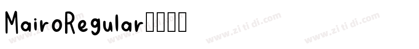 MairoRegular字体转换