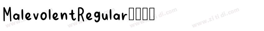 MalevolentRegular字体转换