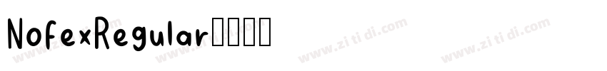 NofexRegular字体转换
