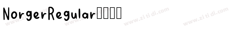 NorgerRegular字体转换