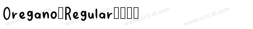 Oregano-Regular字体转换