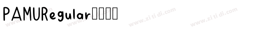 PAMURegular字体转换