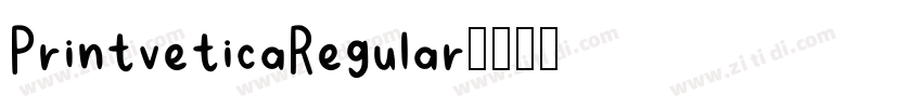 PrintveticaRegular字体转换