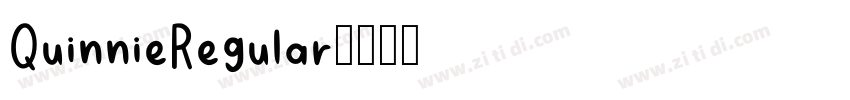 QuinnieRegular字体转换