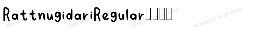 RattnugidariRegular字体转换