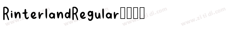 RinterlandRegular字体转换