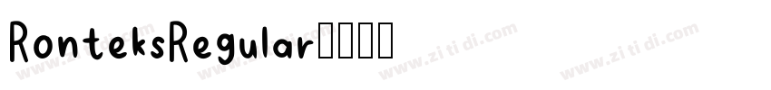 RonteksRegular字体转换 RonteksRegular字体转换