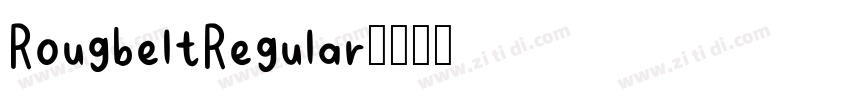 RougbeltRegular字体转换