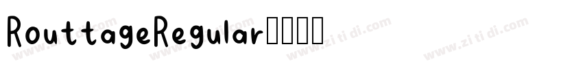 RouttageRegular字体转换