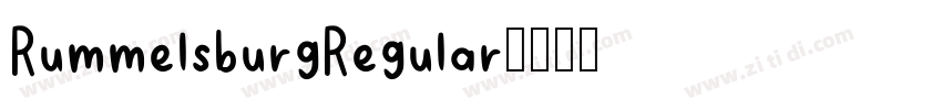 RummelsburgRegular字体转换