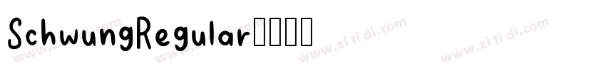 SchwungRegular字体转换
