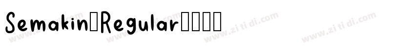 Semakin-Regular字体转换