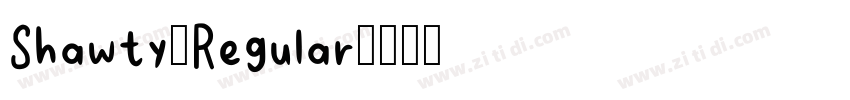 Shawty-Regular字体转换