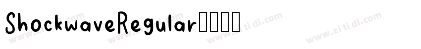 ShockwaveRegular字体转换