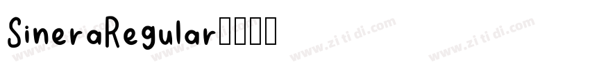 SineraRegular字体转换